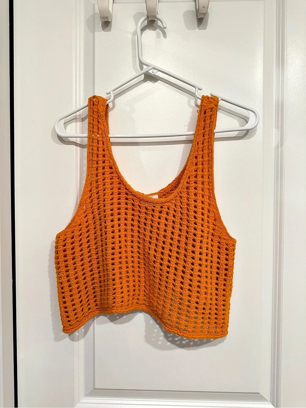 Wild Fable Crochet Tank Top in Orange Size Small Like New